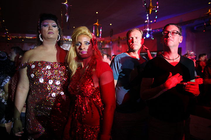 from the agencies : Gay Carnival celebration