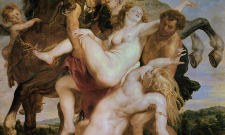 Detail from the Abduction of the daughters of Leukippos by Castor and Pollux, Peter Paul Rubens. 