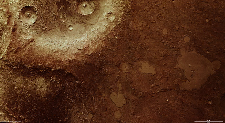Month in Space: Mars Express puts craters on a pedestal 