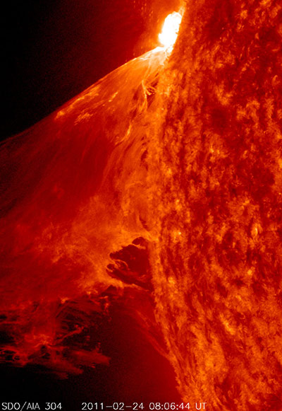 Month in Space: NASA's SDO Captures a Monster Prominence