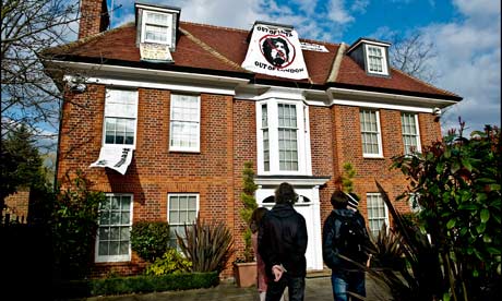 Saif Gaddafi's house in Hamsptead seized by protesters