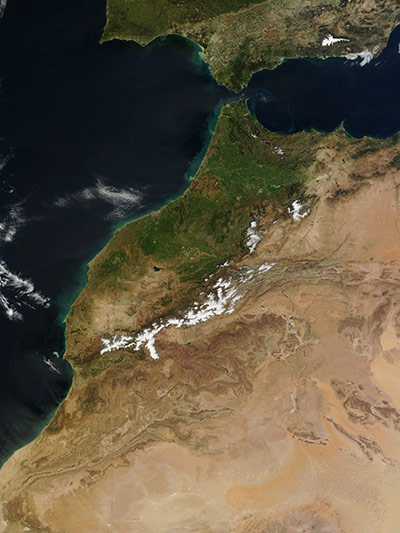 Satellite Eye on Earth: Morocco 
