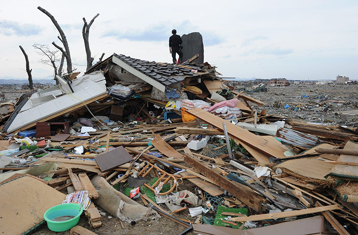 Japan disaster 1 month on: Earthquake and Tsunami aftermath in Natori, Japan