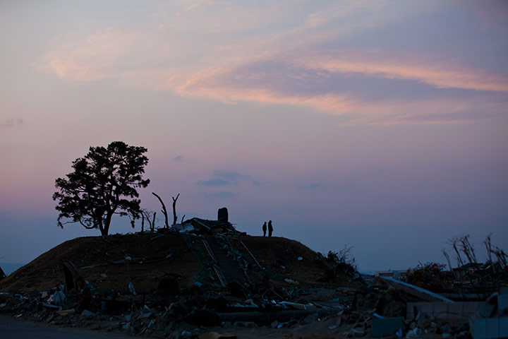Japan disaster 1 month on: Local residents  in Natori