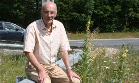 Peter Silverman, a local hero who campaigns against motorway litter