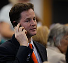 Nick Clegg in his Sheffield Hallam constituency