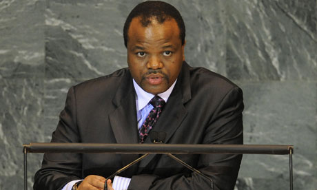 King Mswati III of Swaziland 