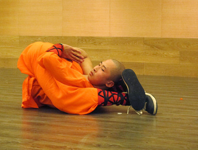 Diane von Furstenberg: a young man performing martial arts