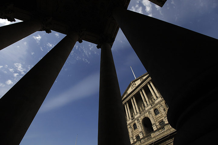 Week in Business: The Bank of England seen between pillars in the City of London