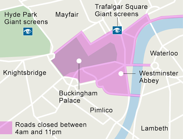 Royal wedding graphic