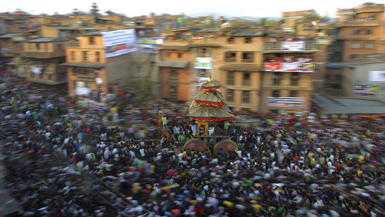 24 hours in pictures: New Year celebrations in Nepal