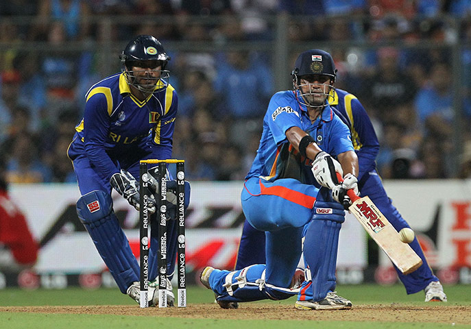 Cricket World Cup: Gautam Gambhir adds to his impressive tally of runs with a paddle sweep