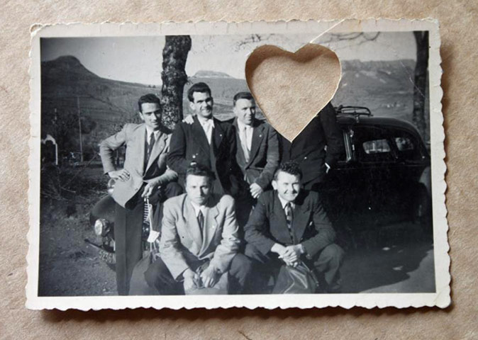 In pictures: cuts: photograph with heart shape cut out