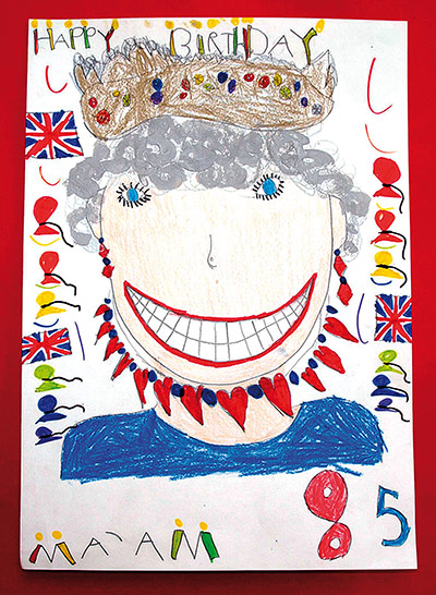 Portrait of the Queen : Portrait of Queen Elizabeth II by Charleigh Lavender