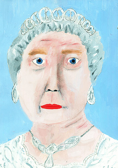 Portrait of the Queen : Portrait of Queen Elizabeth II by Emily Harman