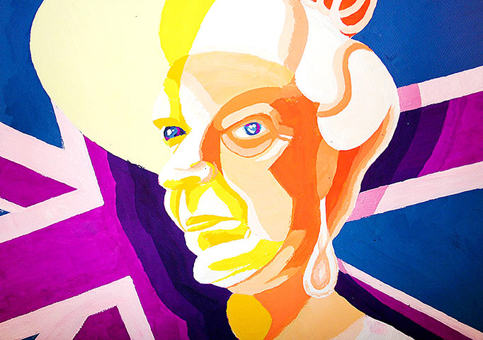 Portrait of the Queen : Portrait of Queen Elizabeth II by Jae Yeon Lee