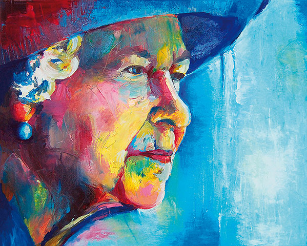 Portrait of the Queen : Portrait of Queen Elizabeth II by Alfie Glover-Short