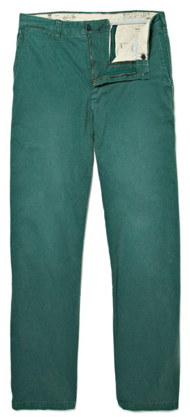 Key trends: green: Chinos
