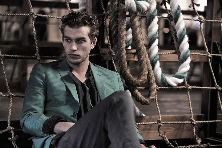 Key trends: green: Model wearing Louis Vuitton