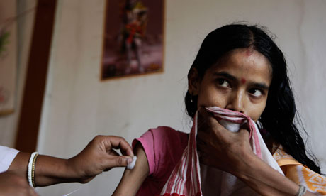 TB vaccinations, India