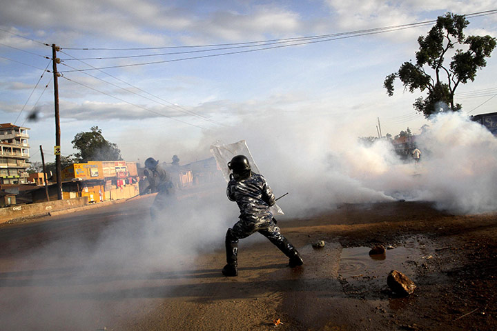 24 hours in pictures: Police confront followers of opposition leader Kizza Besigye in Uganda