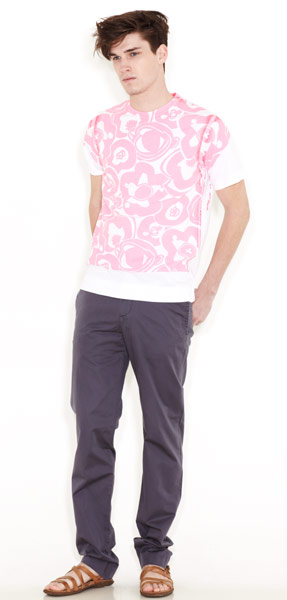 line-up: t-shirts: Fluoro print T-shirt
