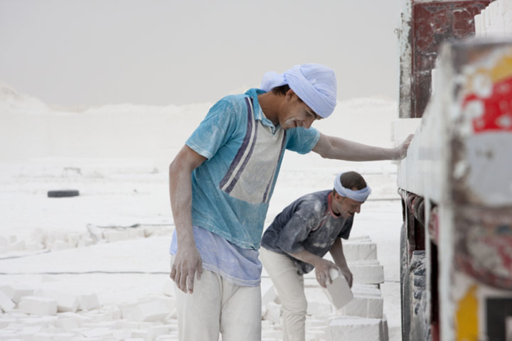 Labour Day  : Egyptian quarry workers