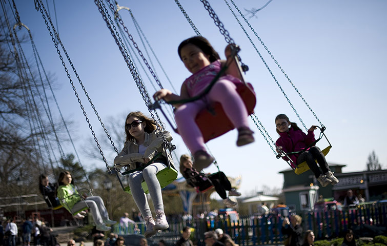 24 Hours: Children enjoy a day at the outdoor museum in Skansen