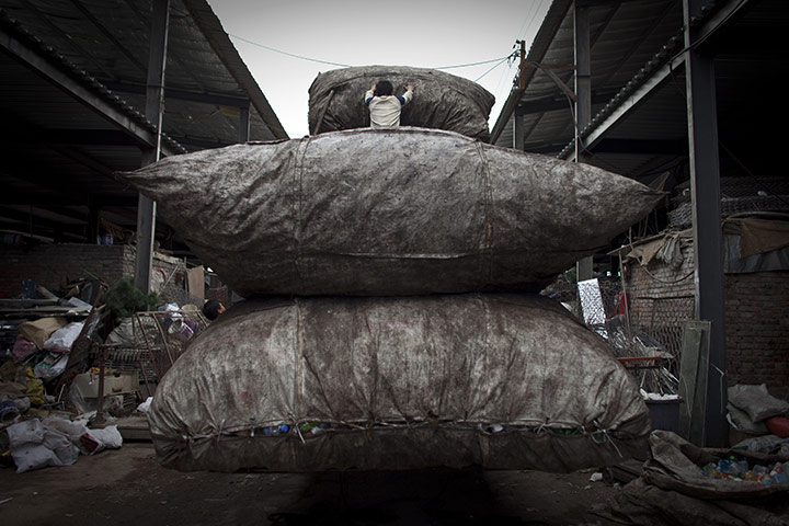 24 hours: recycling centre in  Beijing, China
