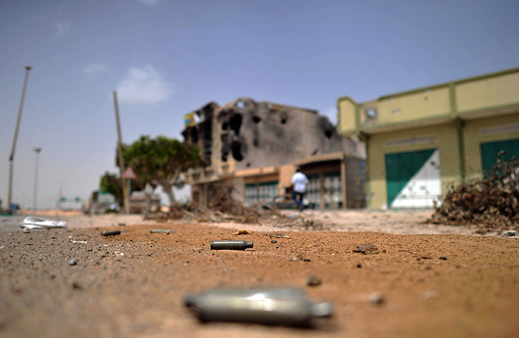misrata: Bullet casings lie in Tripoli street 