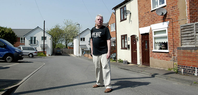 Brian Griffin Exhibition: Brian Griffin on Stocking Street, Black Country, West Midlands