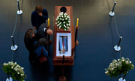 Chilean poet Gonzalo Rojas' wake