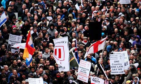 EDL demonstration in Luton