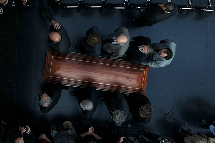 24 hours in pics: The coffin of the Chilean writer during funeral at Santiago