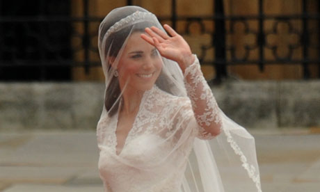 Kate Middleton arrives at Westminster Abbey.