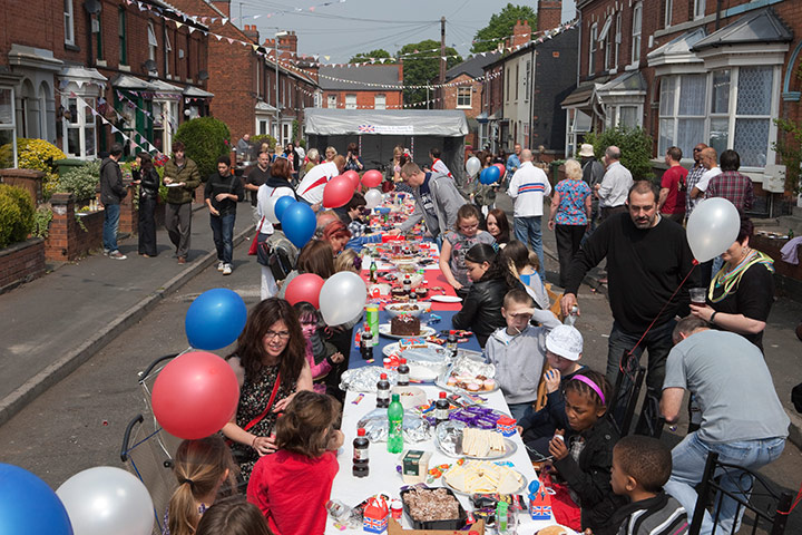 Street Party: Martin Parr photographs the Royal Wedding street parties in Walsall