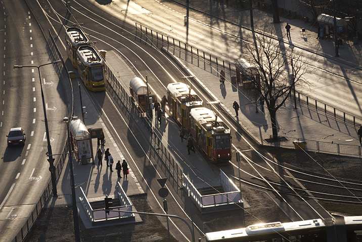 David Levene Poland: Trams in Warsaw