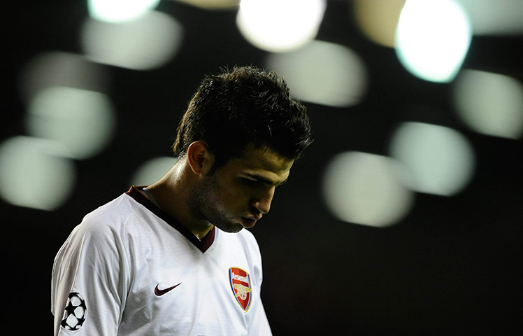 Champions League-English: A dejected Cesc Fabregas