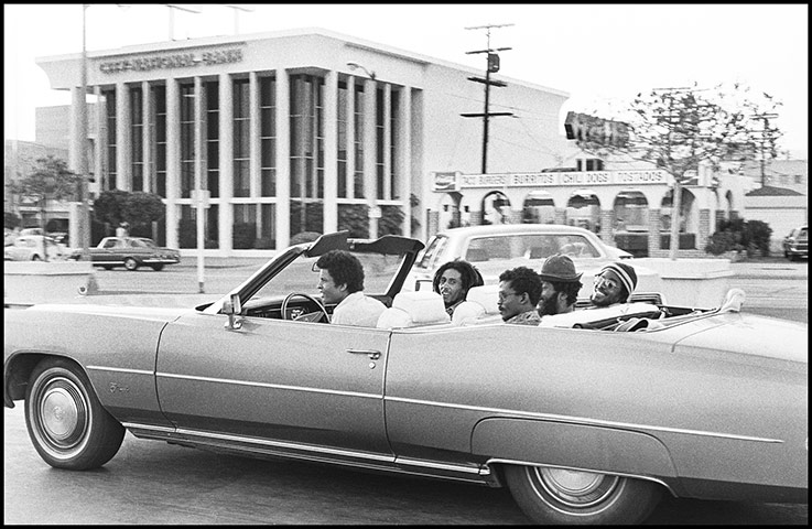 Marley: Don Taylor drives Bob Marley and gang through Hollywood