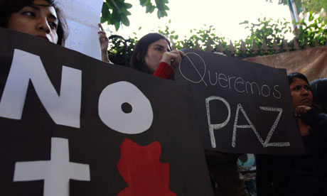 Mexico drug protest