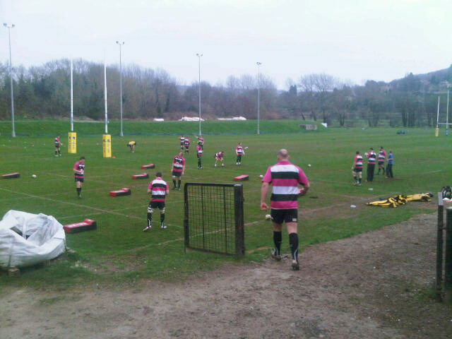 Week in pics: Lewis Moody: Bath rugby training