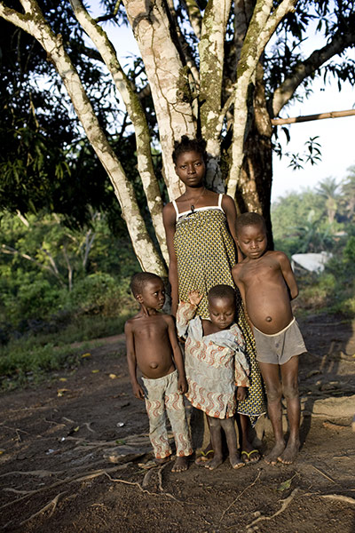 Refugees in Liberia : coming from Ivory Coast