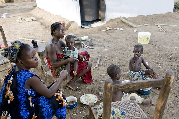 Refugees in Liberia : coming from Ivory Coast