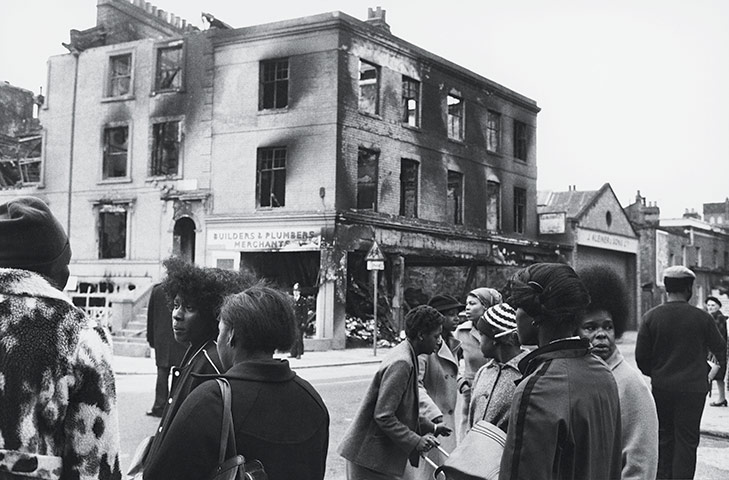 Brixton Riots: Burnt out buildings