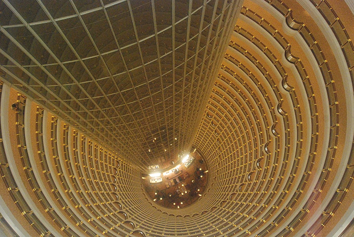 Vantage Point: Jin Jiang Tower hotel lobby