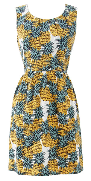 fashion briefing 110411: Pineapple dress from Oliver Bonas