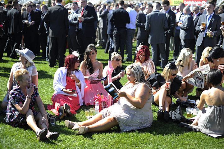 Aintree Ladies Day: Waiting for the first race at Aintree
