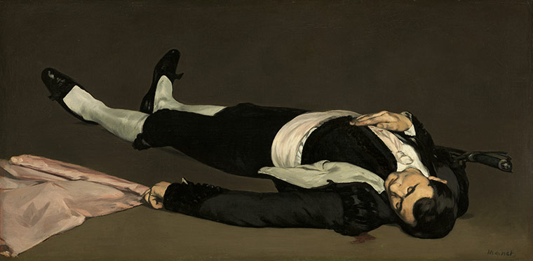 Manet at Musee d'Orsay: Le Torero mort, 1864-1865