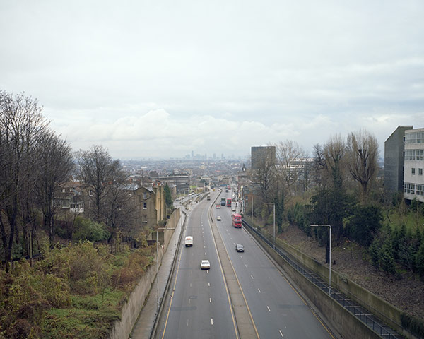 Whitechapel Gallery: Looking back on the city, Highbury, North London, March 1982 by Paul Graham