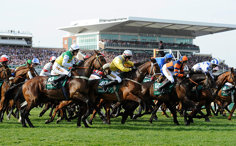 Grand National: The start of the 2011 Grand National